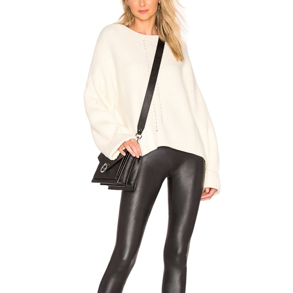 Spanx faux leather leggings small
